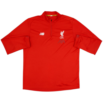 2018-19 Liverpool New Balance Haut d'entraînement 1/4 zip - 5/10 - (XXL)