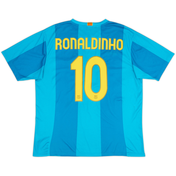 2007-09 Barcelona Maillot extérieur basique Ronaldinho #10 - 6/10 - (XL)