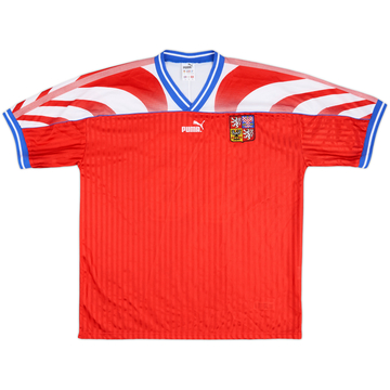 1996 Czech Republic Maillot domicile porté en match #16 (Bejbl)