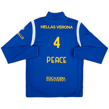 2020-21 Hellas Verona '4 Peace' Édition joueur Macron Haut d'entraînement 1/4 zip #96 - 10/10 - (L)