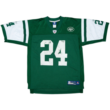 2008-11 New York Jets Revis #24 Maillot Domicile Reebok On Field - 6/10 - (L)