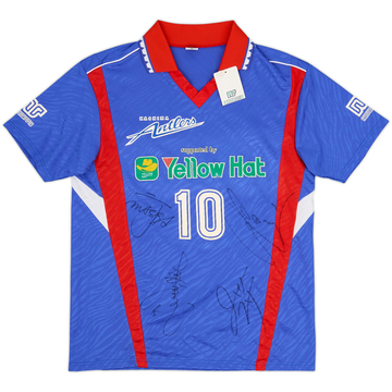 1992 Kashima Antlers Maillot d'entraînement Ennerre signé par l'équipe #10 (M)