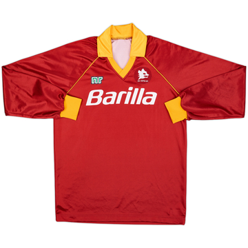 1990-91 Roma Maillot Domicile ML - 5/10 - (XL)
