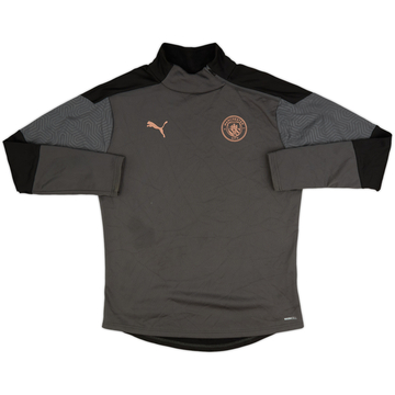 2019-20 Manchester City Puma Haut d'entraînement 1/4 Zip - 9/10 - (L)