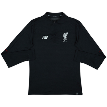 2017-18 Liverpool New Balance Haut d'entraînement 1/4 Zip - 8/10 - (S)