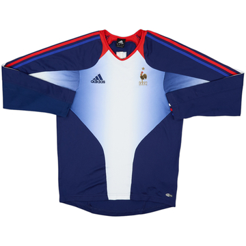2004-06 France adidas Training L/S Shirt - 9/10 - (S)