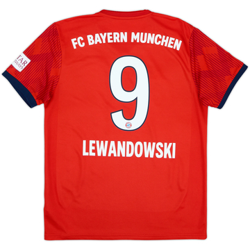 2018-19 Bayern Munich Maillot domicile Lewandowski #9 - 6/10 - (M)