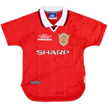 1997-00 Manchester United Maillot CL - 8/10 - (8-9 ans)