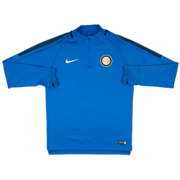 2017-18 Inter Milan Nike 1/4 Zip Haut d'entraînement - 8/10 - (M)