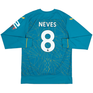 2022-23 Wolves Maillot Authentique Extérieur Manches Longues Neves #8 - 10/10 - (M)