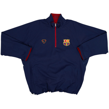 2000-02 Barcelona Nike Haut d'entraînement réversible 1/4 Zip - 6/10 - (L)
