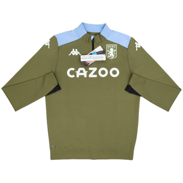2020-21 Aston Villa Kappa Haut d'entraînement 1/4 Zip (L)