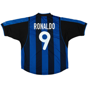 2000-01 Inter Milan Camiseta de Local Ronaldo #9 - 5/10 - (L)