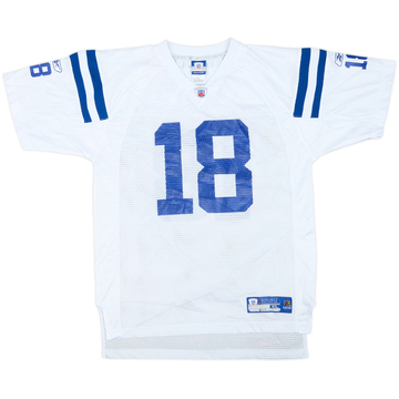 2005-06 Indianapolis Colts Manning #18 Reebok Maillot extérieur On Field - 9/10 - (15-16 ans)