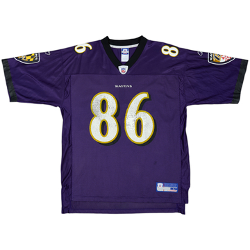 2002-04 Baltimore Ravens Heap #86 Reebok Maillot domicile On Field - 7/10 - (L)