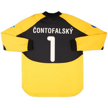 2000 Slovakia Maillot de gardien porté en match Championnat d'Europe U21 Contofalsky #1