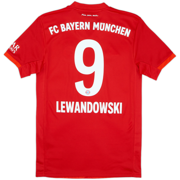 2019-20 Bayern Munich Maillot domicile Lewandowski 9 (XS)