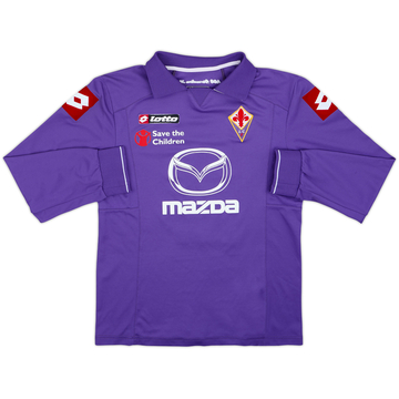 2011-12 Fiorentina Maillot Domicile Junior Manches Longues Version Match #2