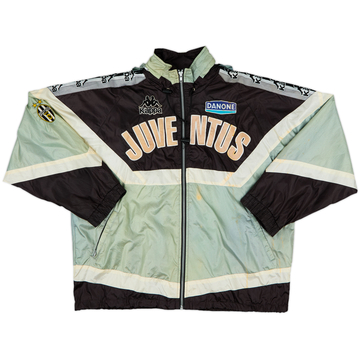 1995-96 Juventus Kappa Veste de pluie à capuche 1/4 Zip - 5/10 - (L)