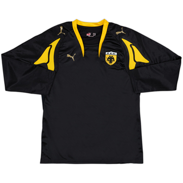 2007-08 AEK Athens Maillot Extérieur ML - 8/10 - (XL.Boys)