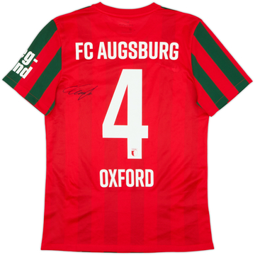 2021-22 Augsburg Maillot domicile signé Oxford #4 - 9/10 - (M)