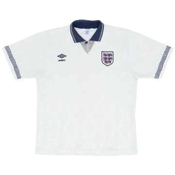 1990-92 England Maillot domicile - 6/10 - (S)