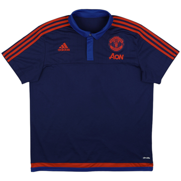 2015-16 Manchester United adidas Polo - 8/10 - (XL)