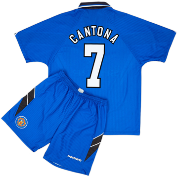 1996-98 Manchester United Maillot Third et Short Cantona #7 - 8/10 - (L)