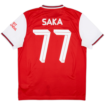 2019-20 Arsenal Maillot domicile Saka #77 - 6/10 - (L)