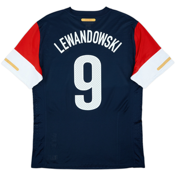 2010-12 Poland Maillot extérieur authentique Lewandowski #9 - 8/10 - (XL)