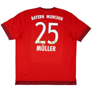 2015-16 Bayern Munich Maillot domicile Muller #25 - 5/10 - (XXL)