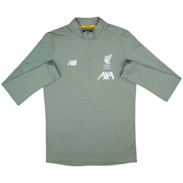2019-20 Liverpool New Balance Haut d'entraînement 1/4 zip - 9/10 - (M)