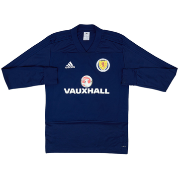 2017-18 Scotland adidas Haut d'entraînement - 9/10 - (S)