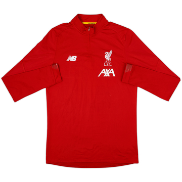 2017-18 Liverpool New Balance Haut d'entraînement 1/4 Zip - 7/10 - (M)