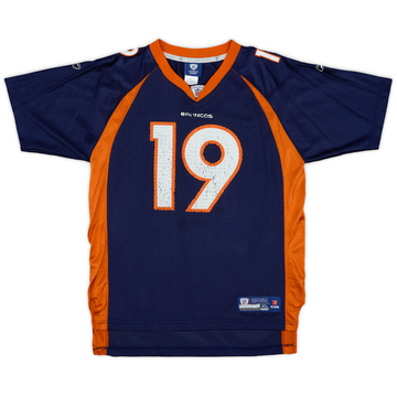 2008-11 Denver Broncos Royal #19 Reebok Maillot domicile On Field - 6/10 - (XL.Boys)