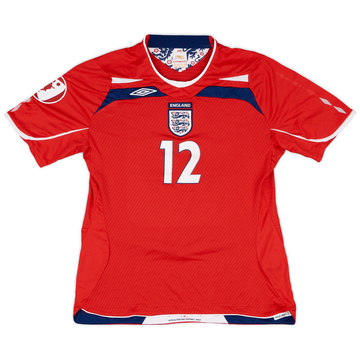 Maillot extérieur 2008 England Women UEFA U-19 Championship préparé pour le match #12