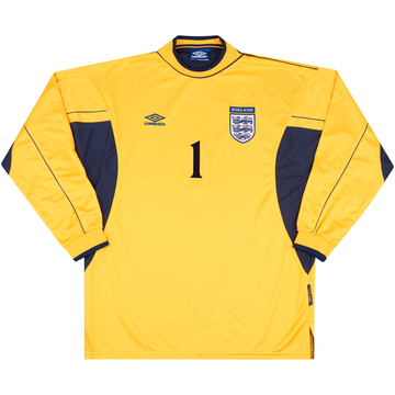 1999-00 England U-18 Maillot GK de match #1 (Evans)