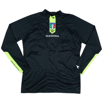 2009-11 Italy FIGC Diadora Maillot arbitre ML - 9/10 - (M)