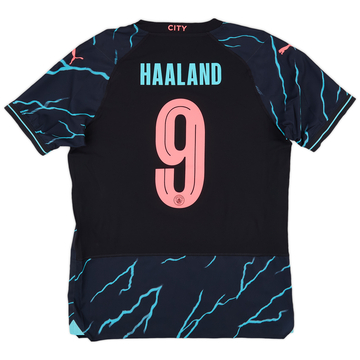 2023-24 Manchester City Maillot Third Authentique Haaland #9 (M)