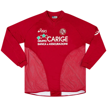 2004-05 Livorno Maillot de match domicile manches longues Passoni #28