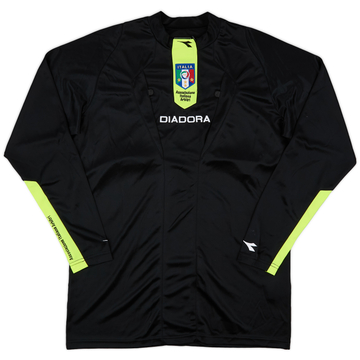 2009-11 Italy FIGC Diadora Maillot arbitre ML - 9/10 - (M)