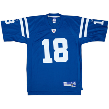 2005-06 Indianapolis Colts Manning #18 Maillot Reebok Premier Domicile - 7/10 - (M)
