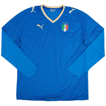 2007-08 Italie Maillot Domicile Manches Longues Version Joueur - 9/10 - (XXL)