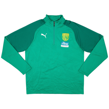 2018-19 West Brom Puma Haut d'entraînement 1/4 Zip - 9/10 - (L)