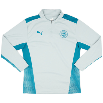 2021-22 Manchester City Puma 1/4 Zip Haut de training - 9/10 - (M)