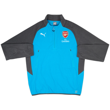 2017-18 Arsenal Puma Haut d'entraînement polaire 1/4 Zip - 8/10 - (XL)