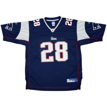 2005-06 New England Patriots Dillon #28 Reebok Maillot domicile On Field - 8/10 - (XL)