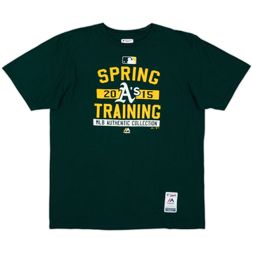 2015 Oakland Athletics Spring Training T-shirt Majestic - 8/10 - (XL)